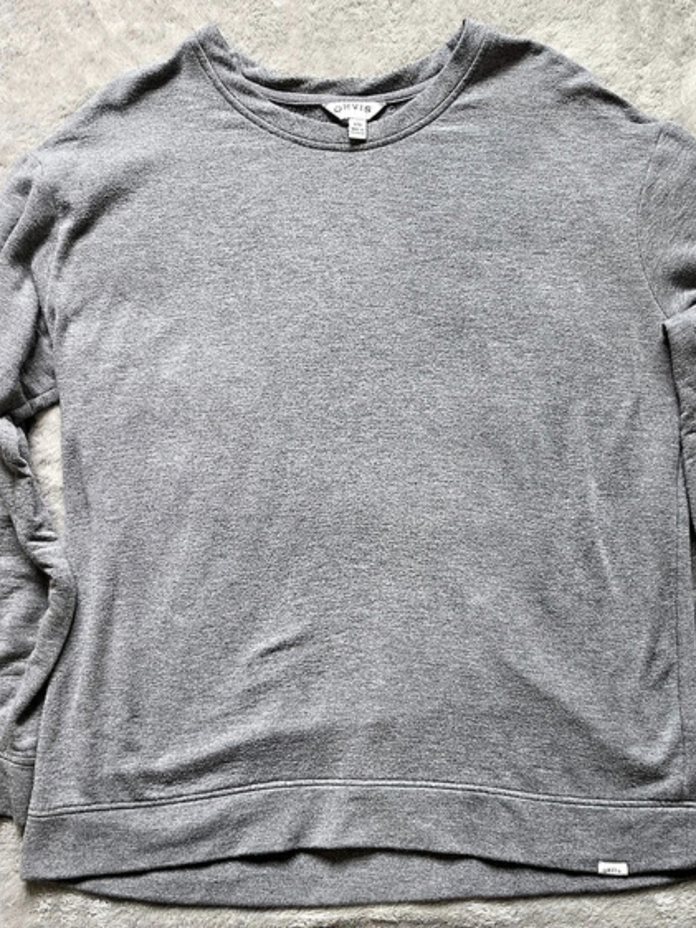 Orvis Classic Collection Crewneck Sweatshirt Gray Large
